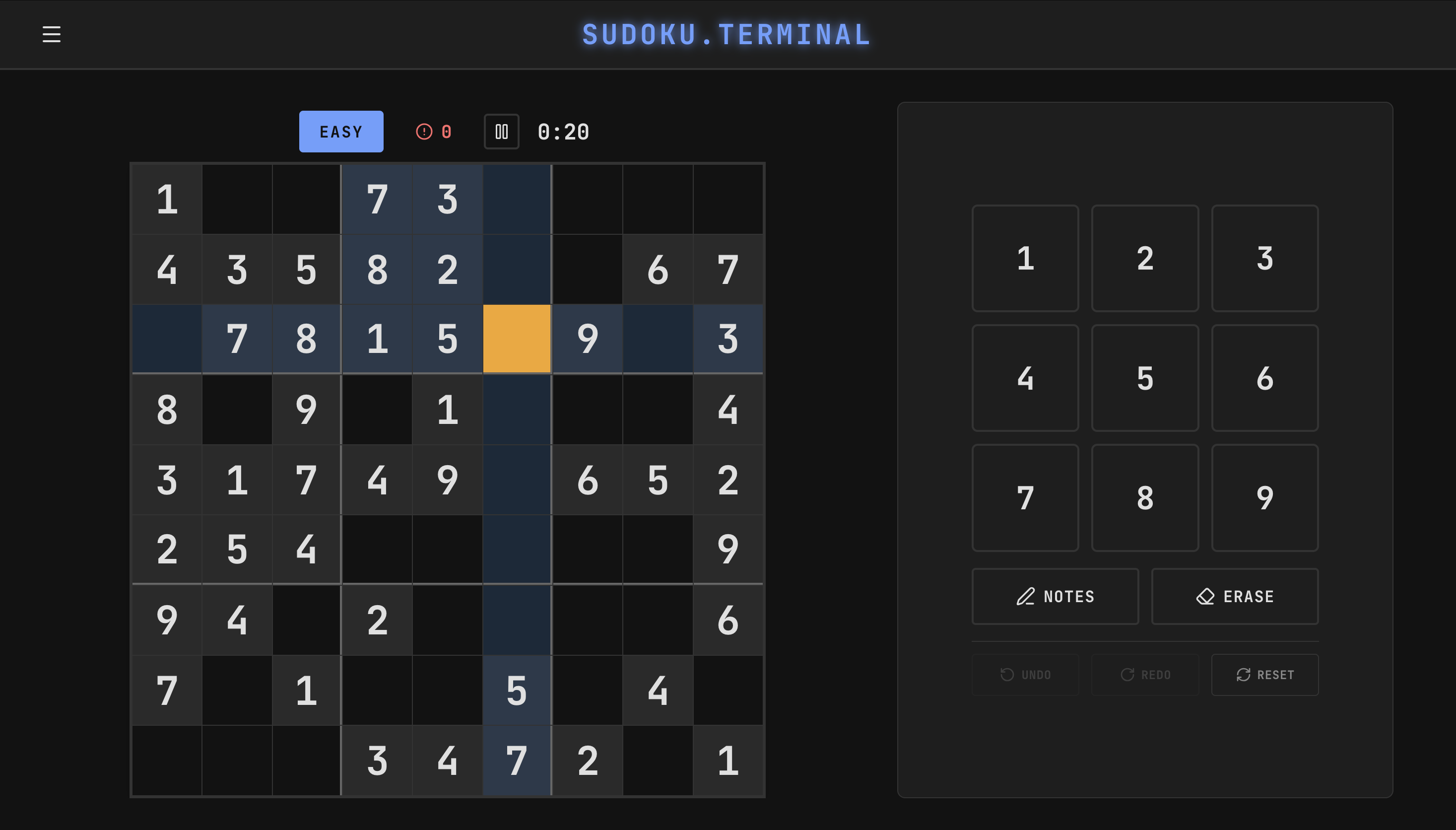 Sudoku Terminal release version